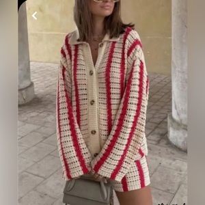 Zara Open Weave Sweater